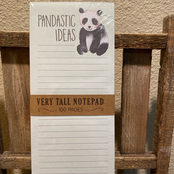 Panda Notepad, Pandastic Ideas Notepad, Panda Themed Notepad - Picture 3 of 8